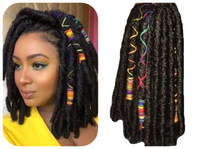3 BOULES FAUX LOCS