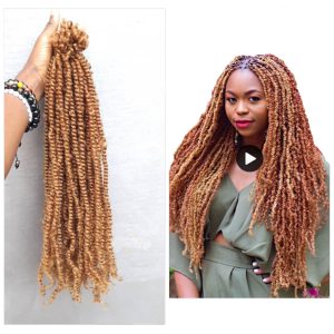 5 PAQUETS TWIST BRAID - BRUN